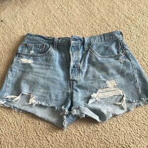 Distressed Levi Shorts